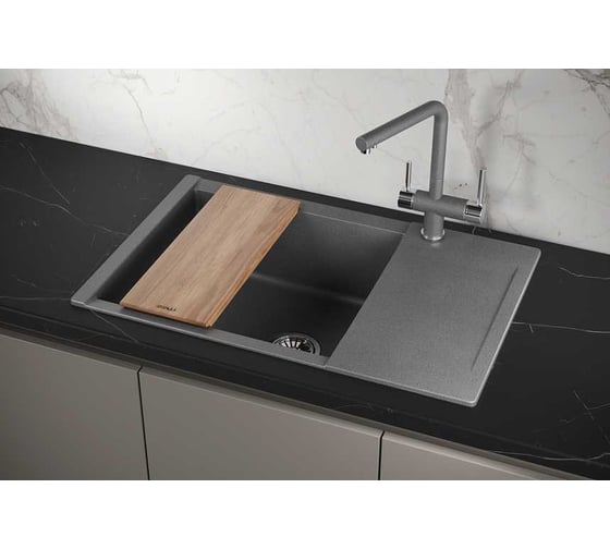 Мойка для кухни GRANULA Estetica 7807 графит 7807, ГРАФИТ