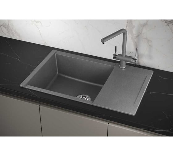 Мойка для кухни GRANULA Estetica 7807 графит 7807, ГРАФИТ