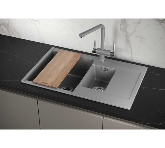 Мойка для кухни GRANULA Estetica 7808 алюминиум 7808, АЛЮМИНИУМ