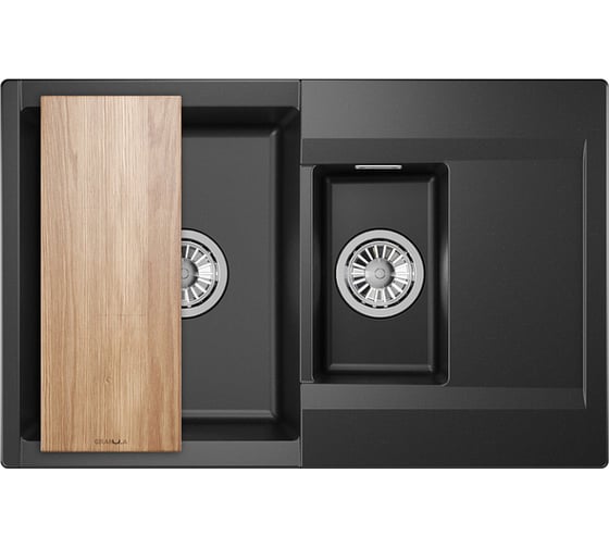 Мойка для кухни GRANULA Estetica 7808 шварц 7808, ШВАРЦ