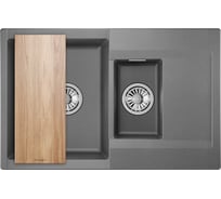 Мойка для кухни GRANULA Estetica 7808 графит 7808, ГРАФИТ