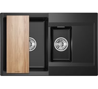 Кварцевая мойка для кухни GRANULA Estetica 7808, ТУРМАЛИН