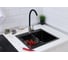 Мойка для кухни из нержавеющей стали Alcora Vienna 50х45 см., цвет Nano Black. Cифон в комплекте 3045042NB 10