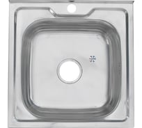Мойка MELANA 5050 0,6/160 накладная, квадратная, с сифоном 012 t 15 012 t (*15)