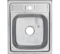Мойка MELANA 5060 0,6/160 накладная, прямоугольная, с сифоном 013t 15 013 t (*15)