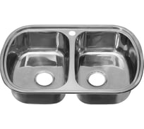 Мойка MELANA 7749s 0,8/180 2-я чаша, врезная, без сифона 229 ti 7 229 ti (*7)