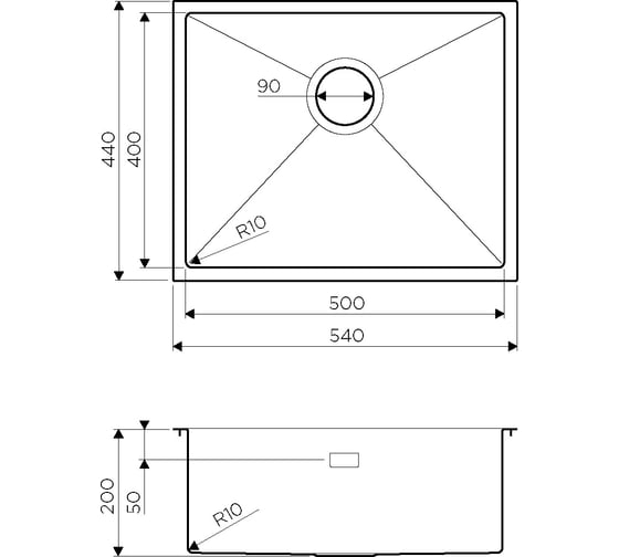 Мойка Omoikiri Taki 54-U/IF-GM вороненая сталь NEW 4973107