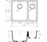 Мойка Omoikiri Kata 55-2-U-BL Artgranit черный NEW 4993389 2