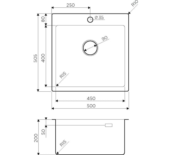 Мойка Omoikiri Amadare 50-IN нержавеющая сталь NEW 4993766