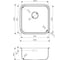 Мойка Omoikiri Omi 44-U/IF-IN Quadro нержавеющая сталь NEW 4993494 2