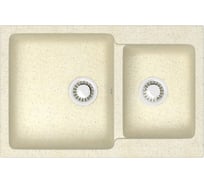Кухонная мойка Azario Grand (765x500x190) Бежевая (сифон + герметик) 00079902