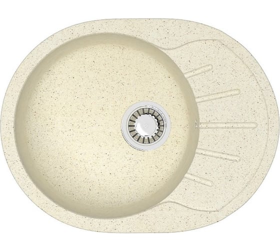 Кухонная мойка Azario Light (575x440x215) Бежевая (сифон + герметик) 00079919