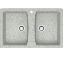 Кухонная мойка Azario Elmas (780x500x190) Светло серая (сифон + герметик) 00078335