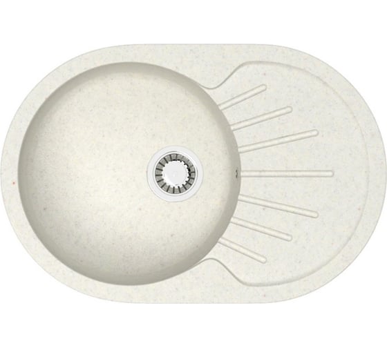 Кухонная мойка Azario Flora (750x505x210) Хлопок (сифон + герметик) 00079914