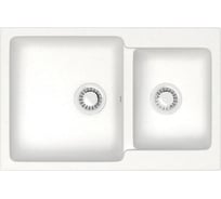 Кухонная мойка Azario Grand (765x500x190) Белый лед (сифон + герметик) 00079901