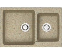 Кухонная мойка Azario Grand (765x500x190) Песочная (сифон + герметик) 00079905