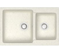 Кухонная мойка Azario Grand (765x500x190) Хлопок (сифон + герметик) 00079904