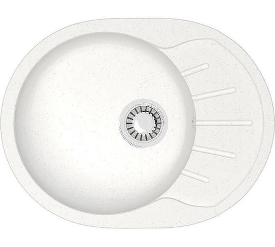 Кухонная мойка Azario Light (575x440x215) Белый лед (сифон + герметик) 00079918 1