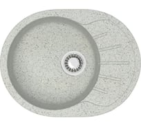 Кухонная мойка Azario Light (575x440x215) Светло серая (сифон + герметик) 00079923