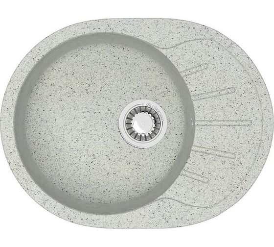 Кухонная мойка Azario Light (575x440x215) Светло серая (сифон + герметик) 00079923 1