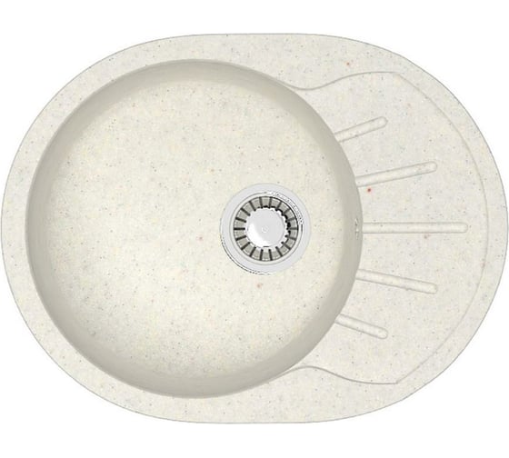 Кухонная мойка Azario Light (575x440x215) Хлопок (сифон + герметик) 00079921 1