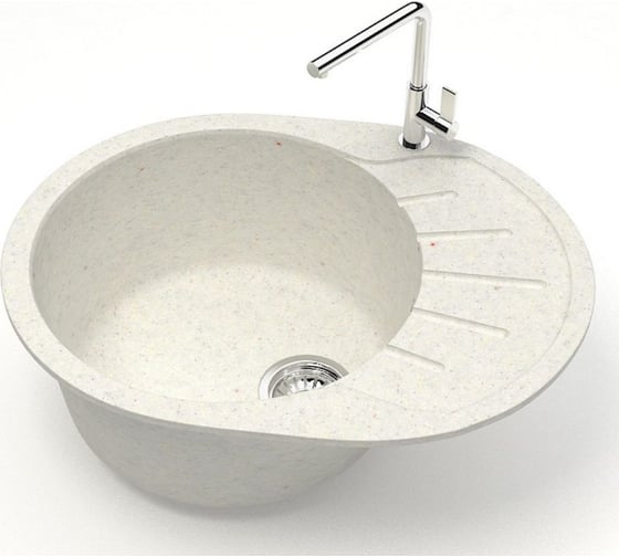 Кухонная мойка Azario Light (575x440x215) Хлопок (сифон + герметик) 00079921