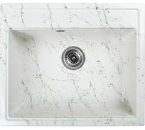 Мойка для кухни из искусственного камня WISENT мрамор бело-золотой (беларусь) 515x595x200 WA12-13/WGER013