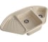 Мойка GranFest CORNER 1040E угловая 1,5-чаши+крыло, 1039х560 мм, кашемир арт.GF- C-1040E кашемир 2