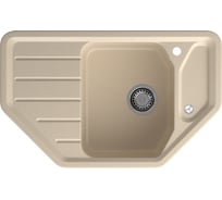 Мойка GranFest CORNER 800E угловая 800х500 мм кашемир арт.GF- C-800E кашемир