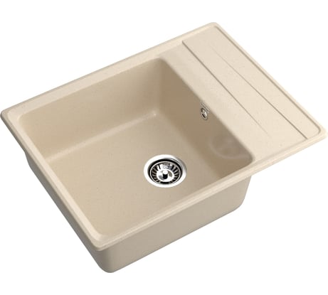 Мойка GranFest LEVEL 660L 1-чаша+крыло 660х500 мм кашемир арт.GF- LV-660L кашемир