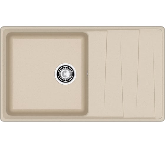 Мойка GranFest LEVEL 860L 1-чаша+крыло 860х500 мм кашемир арт.GF- LV-860L кашемир 1