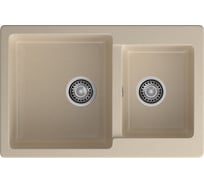 Мойка GranFest PRACTIK 780K 2 чаши 780х510 мм кашемир арт.GF- P-780K кашемир