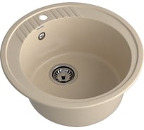 Мойка GranFest RONDO 520 1-чаша D-520 мм кашемир арт.GF- R-520 кашемир