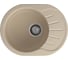 Мойка GranFest RONDO 580L 1-чаша+крыло 579х445 мм кашемир арт.GF- R-580L кашемир 1