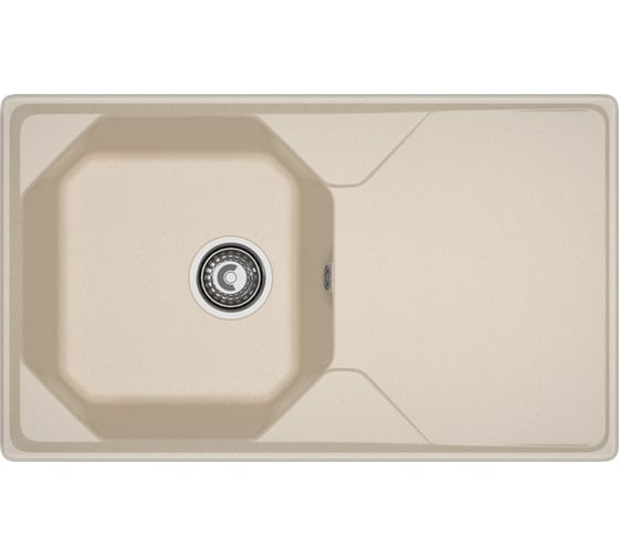 Мойка GranFest UNIQUE 840L 1-чаша+крыло 840х500 мм кашемир арт.GF- U-840L кашемир