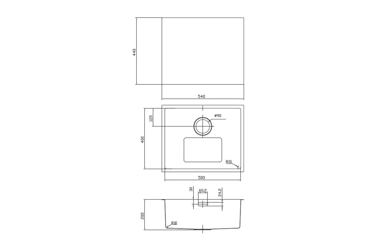  для подстольного монтажа, бронза IDDIS Edifice EDI54B0i77 .