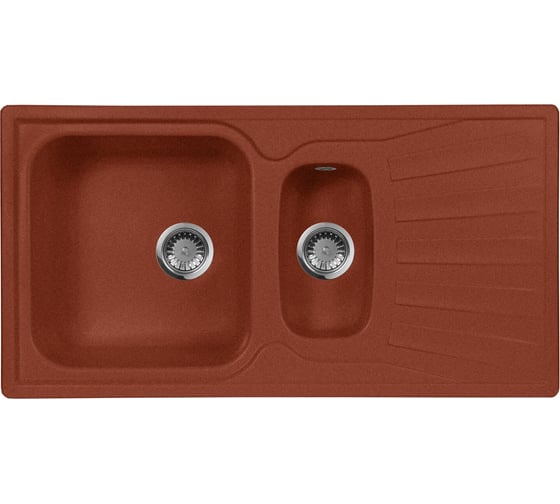 Кухонная мойка AquaGranitEx красный марс M-09K/334