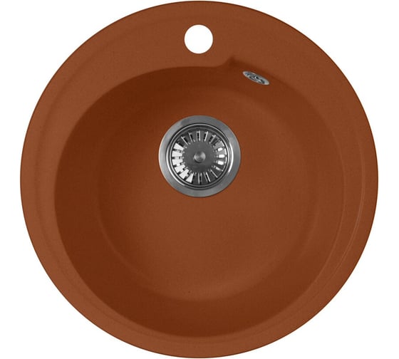 Кухонная мойка AquaGranitEx терракот M-45/307 1