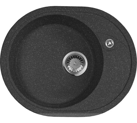 Кухонная мойка AquaGranitEx черный M-18L /308 1