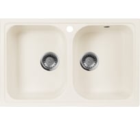Кухонная мойка AquaGranitEx белый M-15 /331