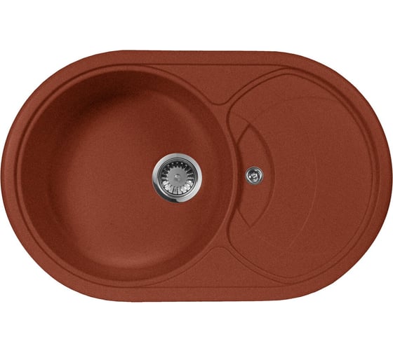 Кухонная мойка AquaGranitEx красный марс M-18S /334