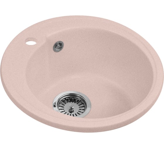 Кухонная мойка AquaGranitEx розовый M-45 /315