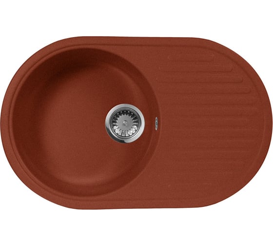 Кухонная мойка AquaGranitEx красный марс M-18 /334