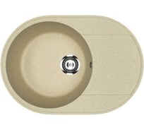 Кухонная мойка Uperwood ECON из искусственного камня UPD-107_002, овальная, бежевая матовая 4910201244