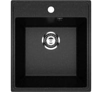 Кухонная мойка Uperwood ECON из искусственного камня UPD-404_004, прямоугольная, черная матовая 4910201226