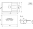 Кухонная мойка Uperwood ECON из искусственного камня UPD-506_003, прямоугольная, серая матовая 4910201241 7