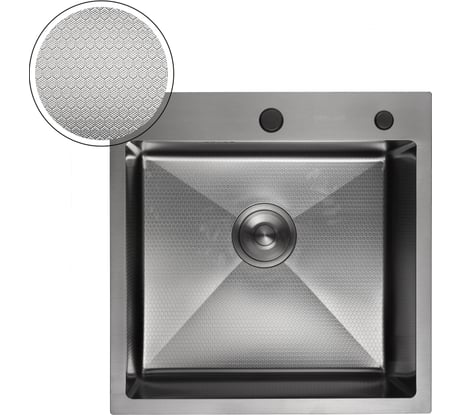 Рельефная кухонная мойка из нержавеющей стали GERHANS K35050BD