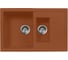 Кухонная мойка AquaGranitEx терракот M-21K /307 1