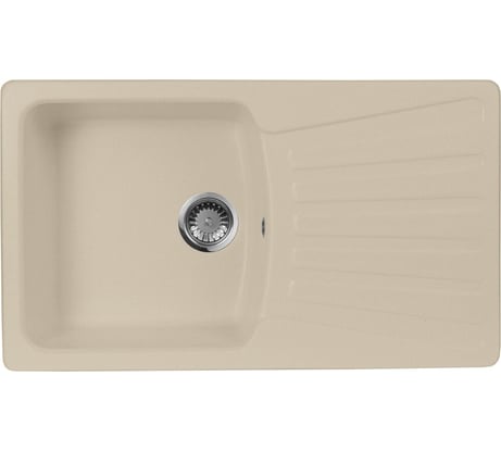 Кухонная мойка AquaGranitEx бежевый M-12 /328