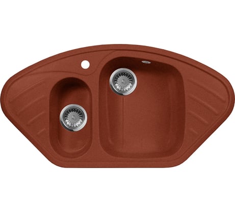 Кухонная мойка AquaGranitEx красный марс M-14 /334